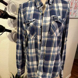 the real superdry & co plaid shirt Size L